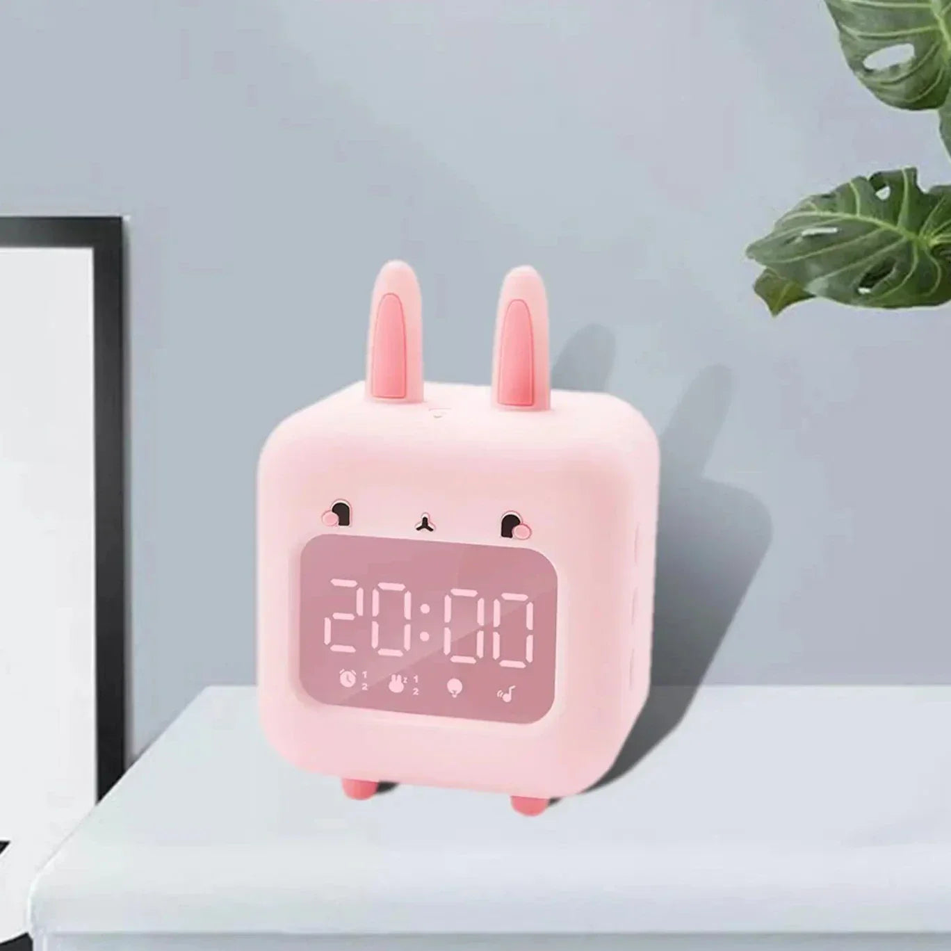 Réveil cube lapin