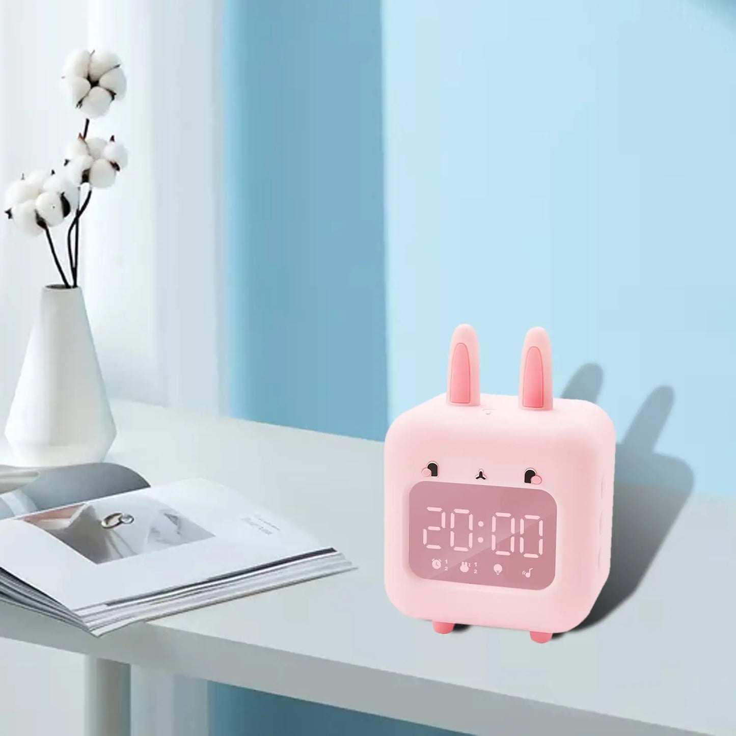 Réveil cube lapin