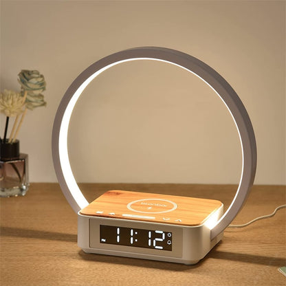 Horloge Réveil Lampe et Chargeur Trois en Un